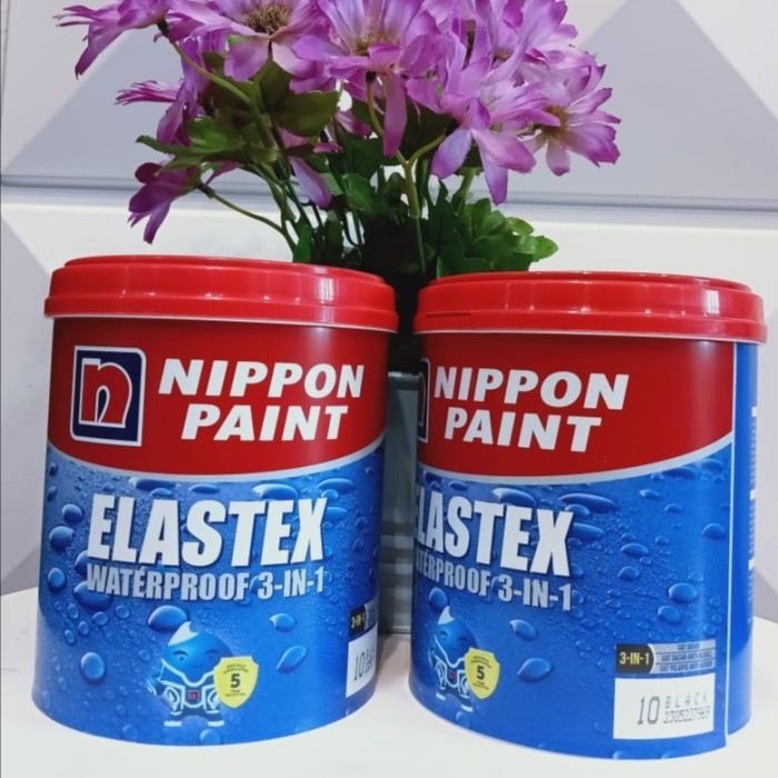 cat tembok waterproof nippon paint elastex (anti bocor) CAT TEMBOK WATERPROOF NIPPON ELASTEX 3IN1 1 
