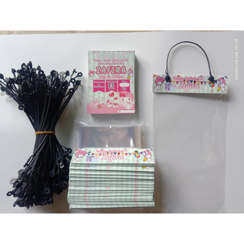 Paket Ultah Undangan & Plastik Snack Costum