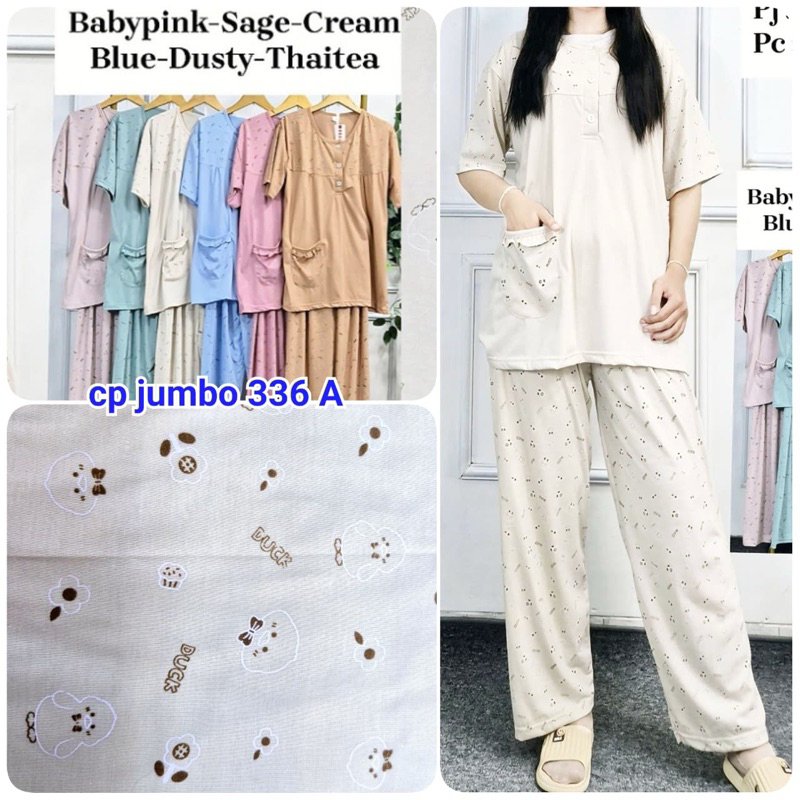 Benova Cp jumbo katun soft premium tangan pendek celana panjang