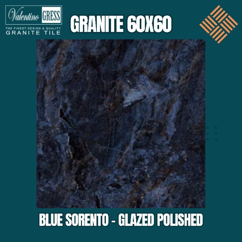GRANITE 60X60 BLUE SORENTO | GLAZED POLISHED