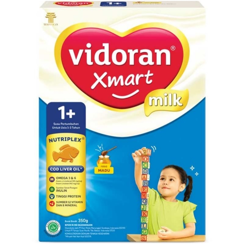 vidoran Xmart 1+Madu 925 g/ vidoran 1+Vanila 925 g