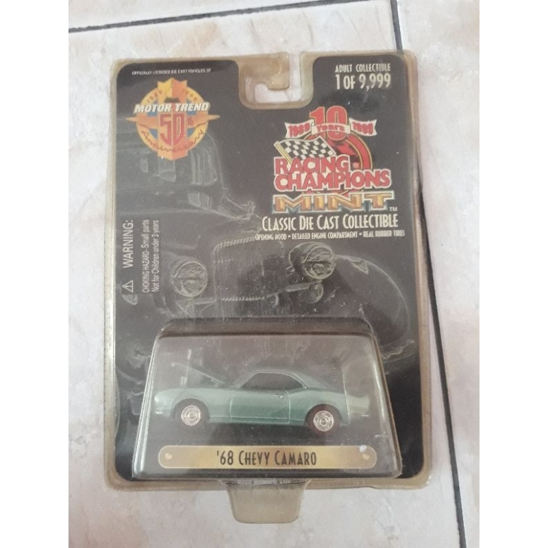 racing champions mint edition 50 motor trend 68 chevy camaro
