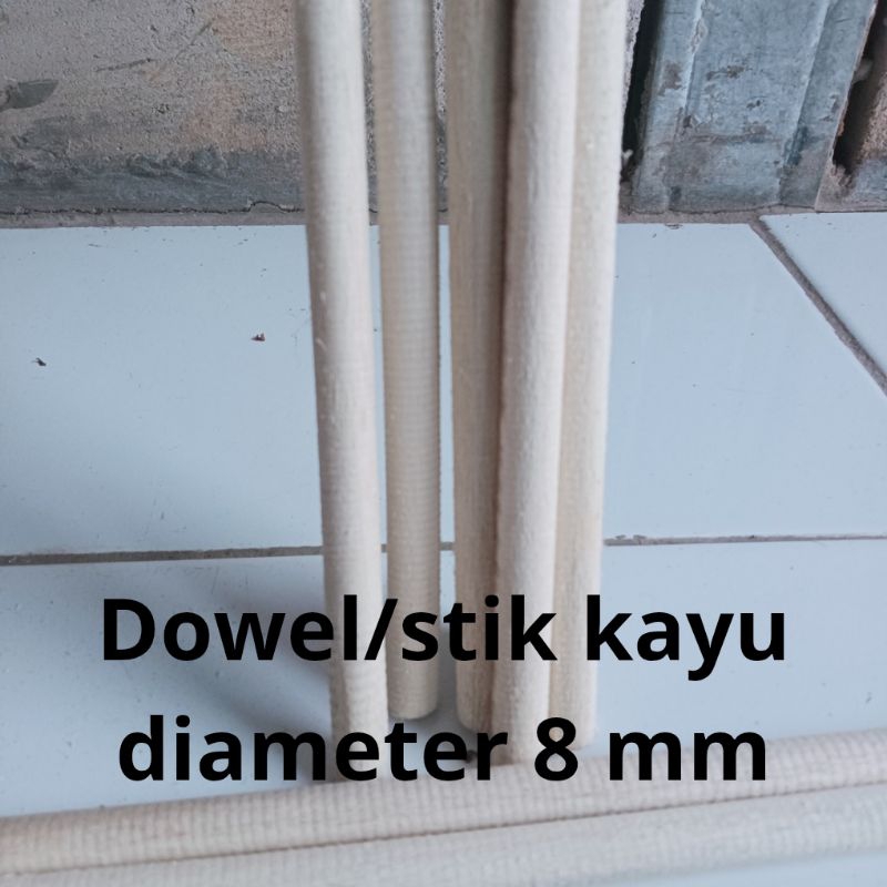 STIK/DOWEL KAYU 8 MM