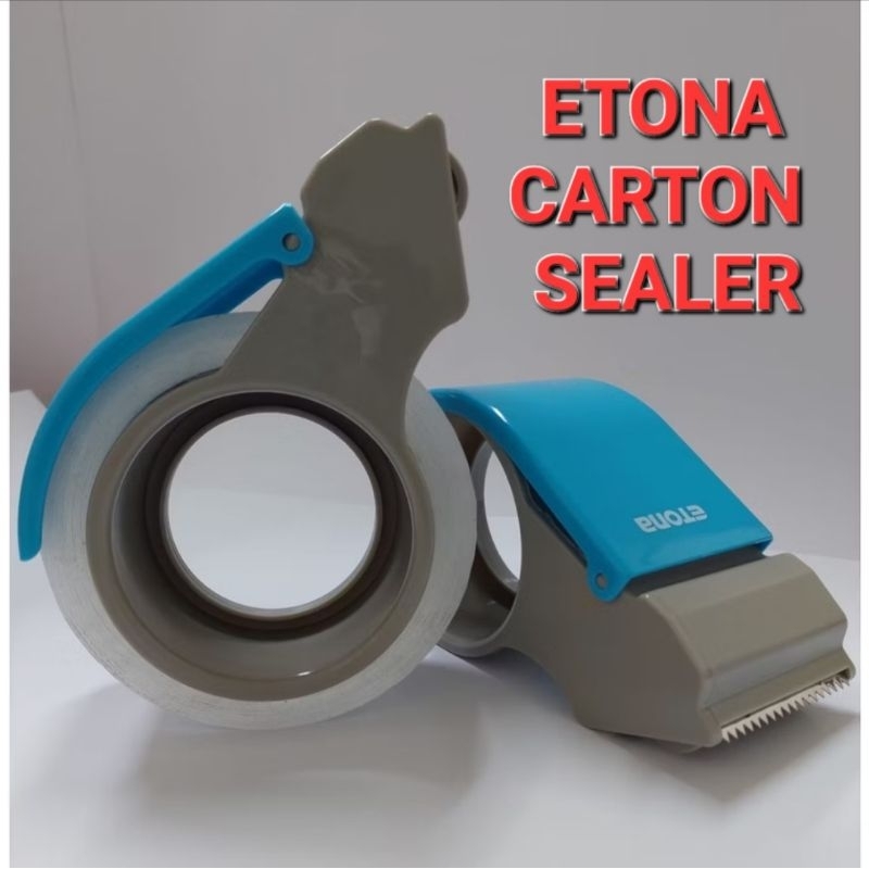 CARTON SEALER DISPENSER TAPE LAKBAN 2 INCH 48mm ETONA/MOSHI MOSHI