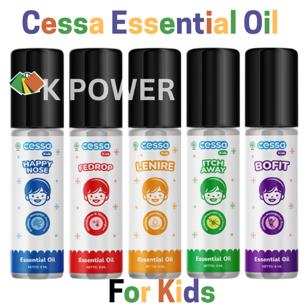 CESSA Essential Oil 8ml For Kids 2 - 8 Tahun - Cough Flu Fedrop Bofit Itch Away Lenire-Batuk Kembung