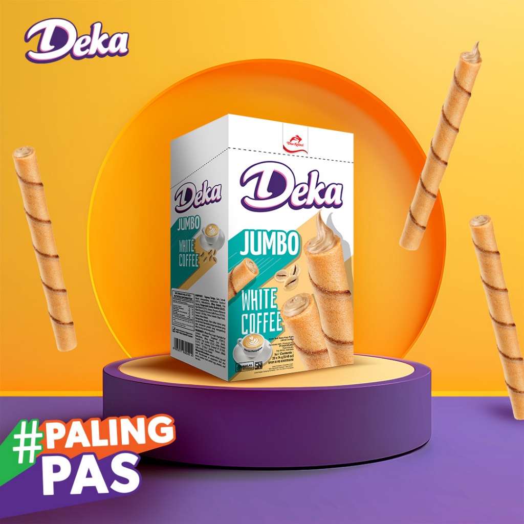 DEKA Wafer Jumbo - White Coffee (20x14g)