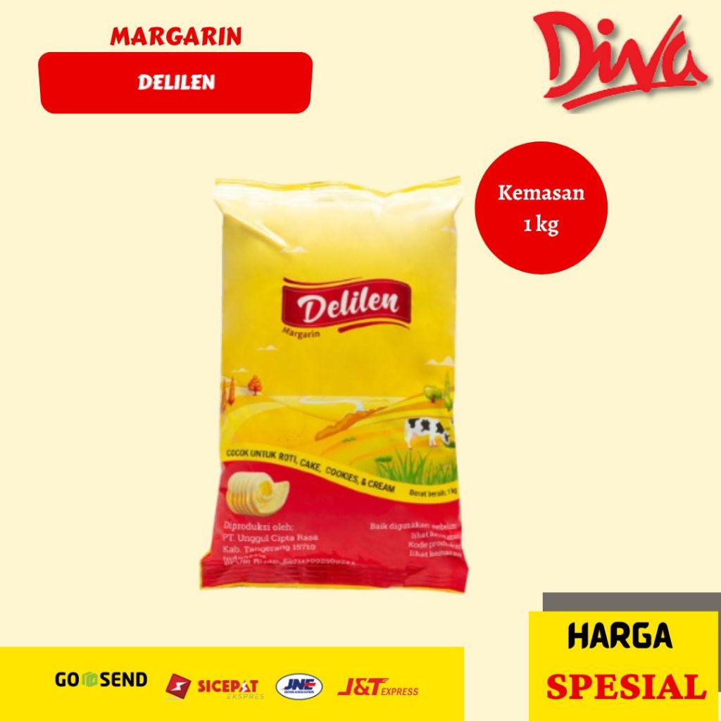 

Delilen Margarin Kemasan 1 kg | Margarine Delilen bag