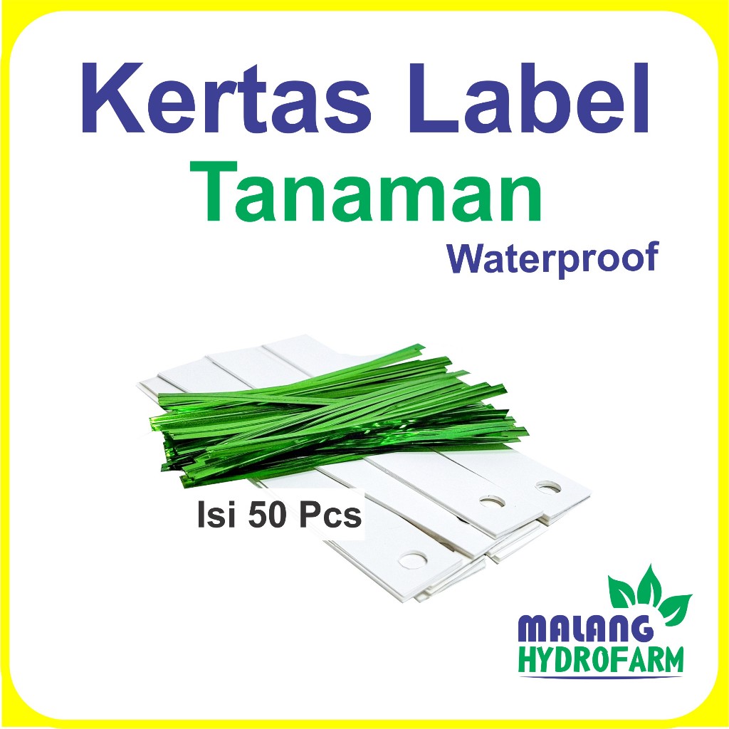 Kertas Label Tanaman 50 Pcs Tag Tanaman Tahan Air Waterproof Anggrek Hortikultura Hydroponik