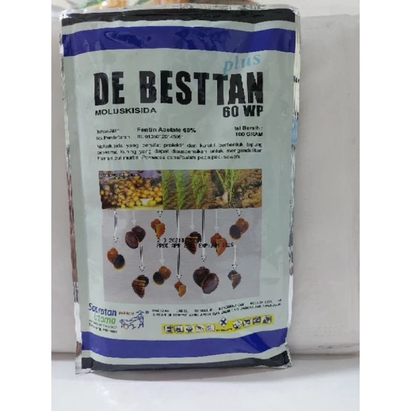 Jual Obat Keong/siput sawah DE BESTAN 60 Wp 100gr