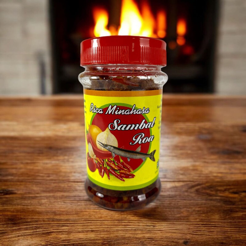 

Sambal ROA Asap asli Rica Minahasa 135gr (premium Ikan Roa) sambal roa asli manado ikan roa