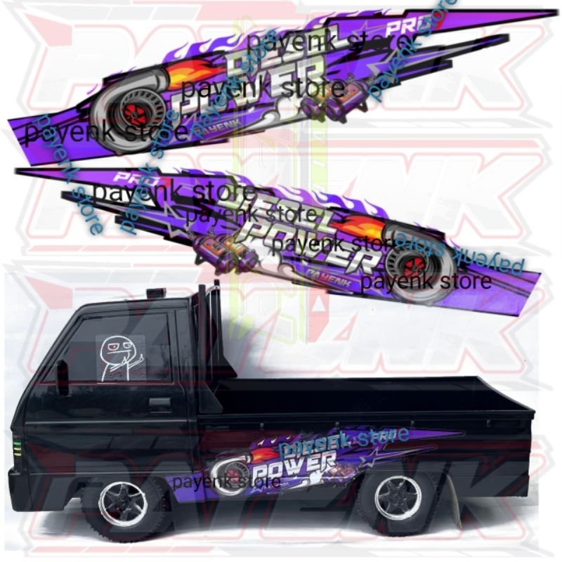 STIKER LIVERY THAILOOK MINIATUR L300 KANAN KIRI