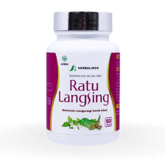 Ratu Langsing Pelangsing Herbal Alami || Ratu Langsing 50 kapsul Herbalindo