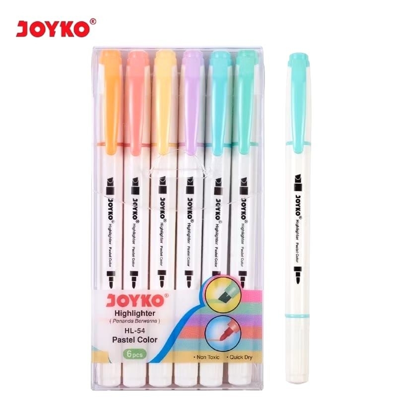 

Highlighter JOYKO Set / Penanda Joyko HL-54 1 set 6 warna