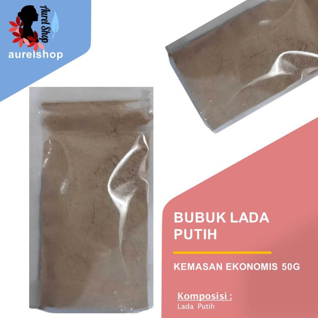 

50 gram Bubuk Lada Putih kemasan Ekonomis / Whitepepper