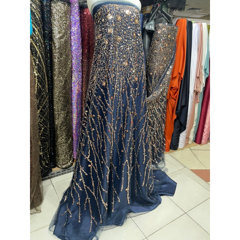 Bahan kain full payet squin/squin payet/kebaya wanita