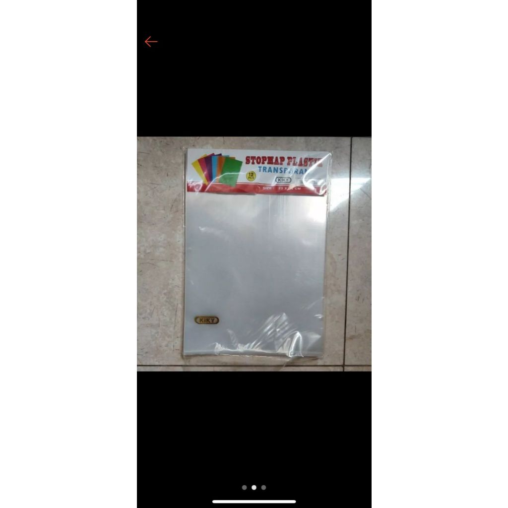 

Stopmap Plastik / Map L Kiky F4 Transparan