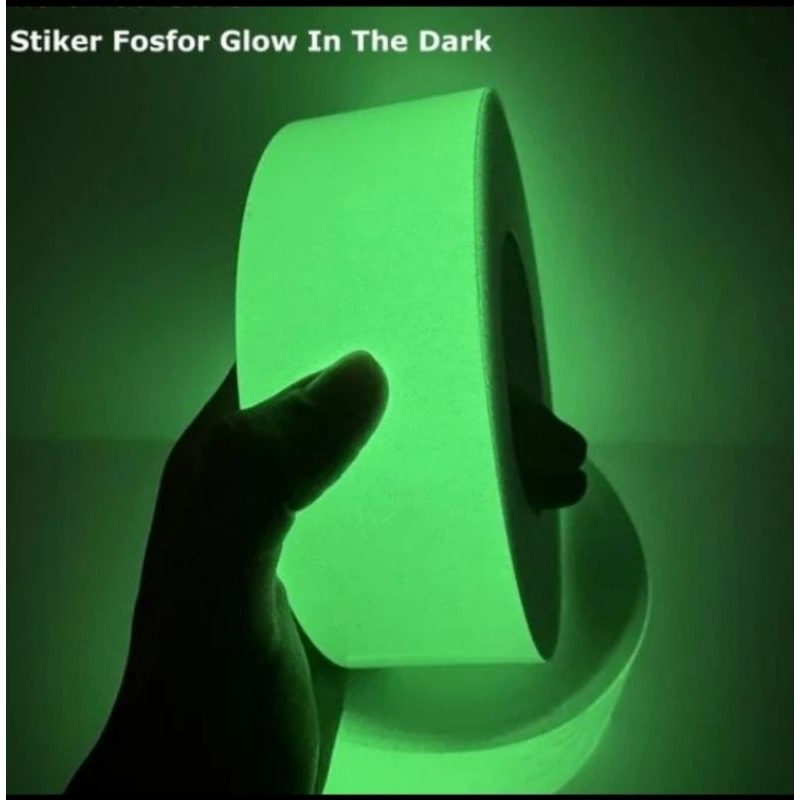 

Sticker Fosfor Glow In The Dark / Sticker Menyala Di Kegelapan 5cm X 45 mtr