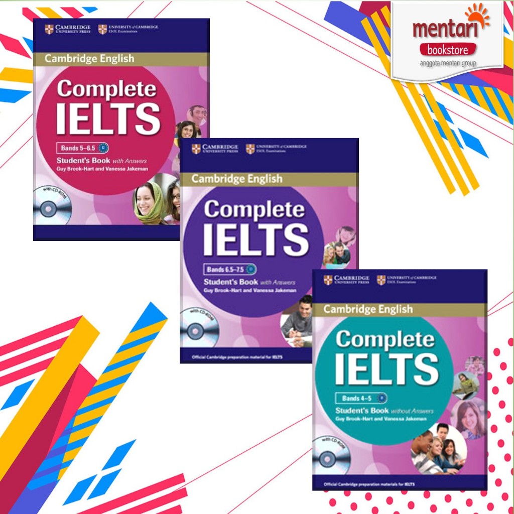 Complete IELTS Bands 4-7,5 Student's Book with Answers with CD-ROM||Buku Persiapan IELTS||Original||