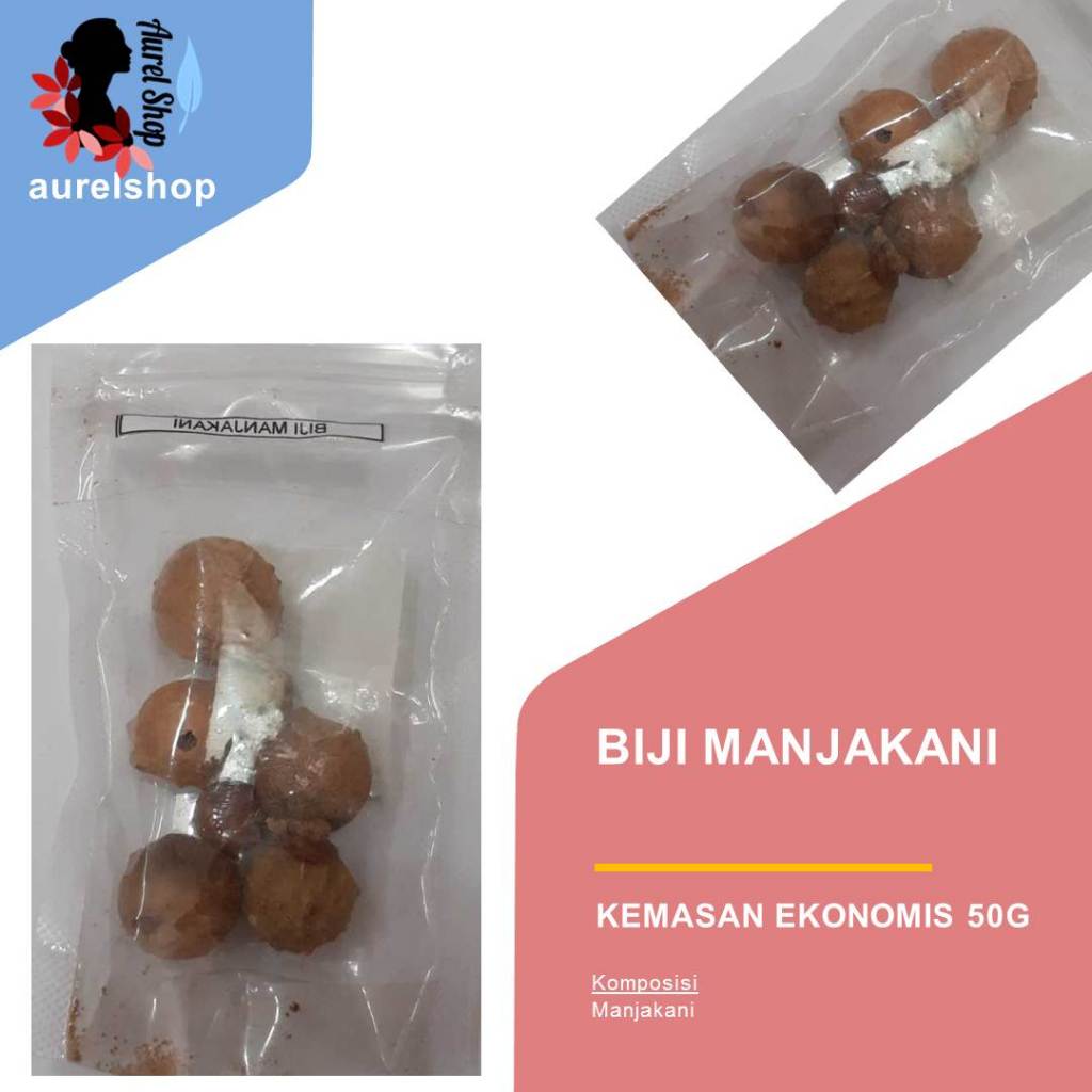 

50 gram Biji Manjakani kemasan Ekonomis / Majakani