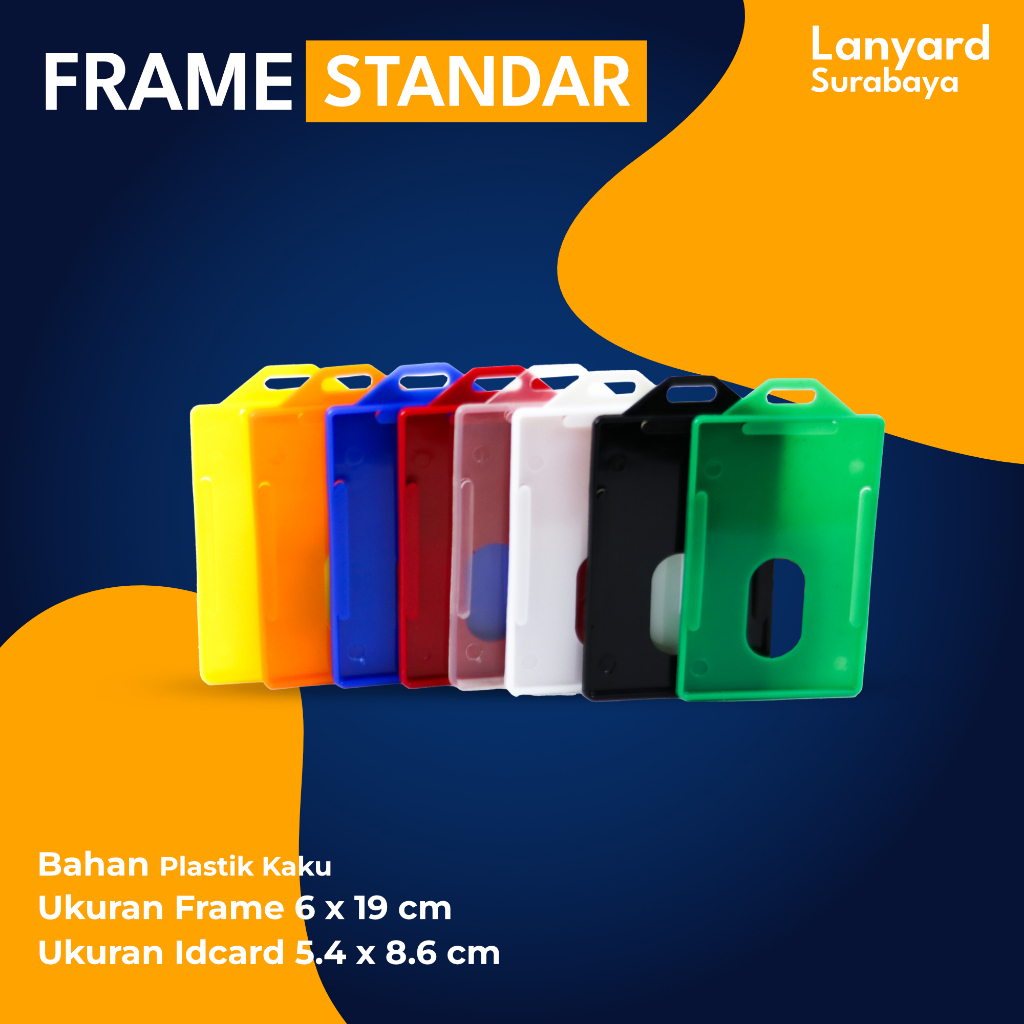

Frame Casing Tempat ID Card Holder Plastik Mika Portrait