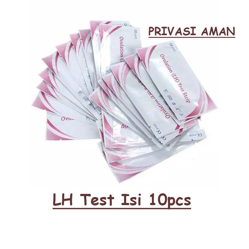 LH Tes Ovulasi 10pcs Masa Kesuburan Wanita / Tes Ovulasi Masa Subur
