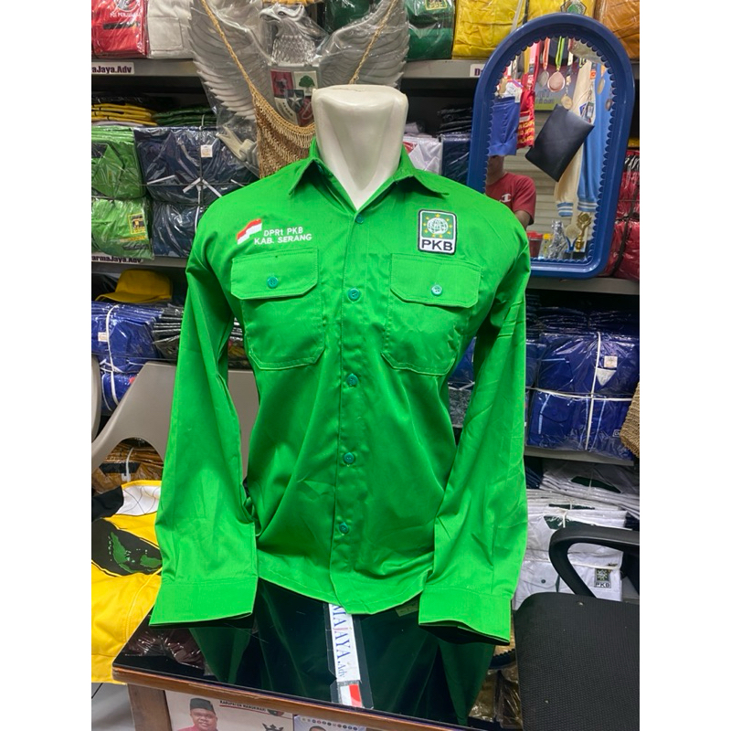Kemeja PKB | kemeja partai | partai pkb | atribut partai