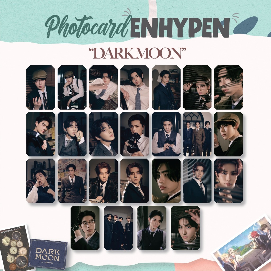 PHOTOCARD ENHYPEN DARK MOON 25 PCS KPOP UNOFFICIAL ALL HEESEUNG JUNGWON JAY JAKE SUNGHOON SUNOO NIKI
