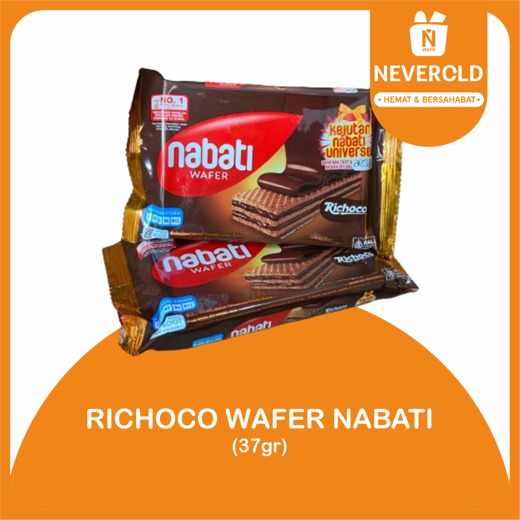 

RICHOCO WAFER NABATI COKELAT @37gr