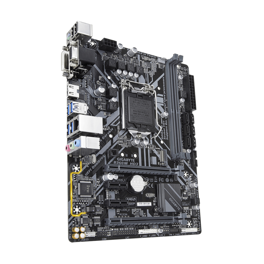 Motherboard B360M - HD3 LGA 1151 GIGABYTE | Sonju Bass Komputer