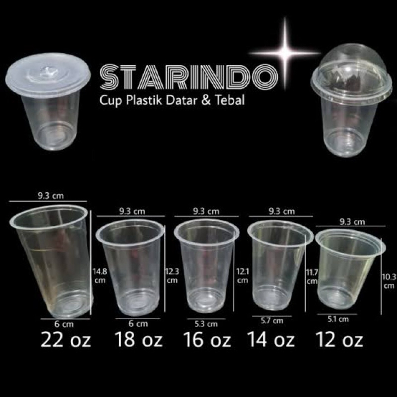 (Bisa COD) Gelas Plastik Starindo SLOP | Gelas Cup Starindo | Grosir Plastik Cup Starindo