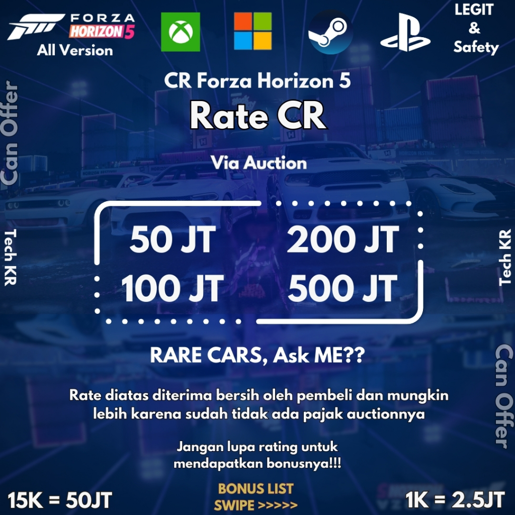 Forza Horizon 5 Auction House Credit CR Game