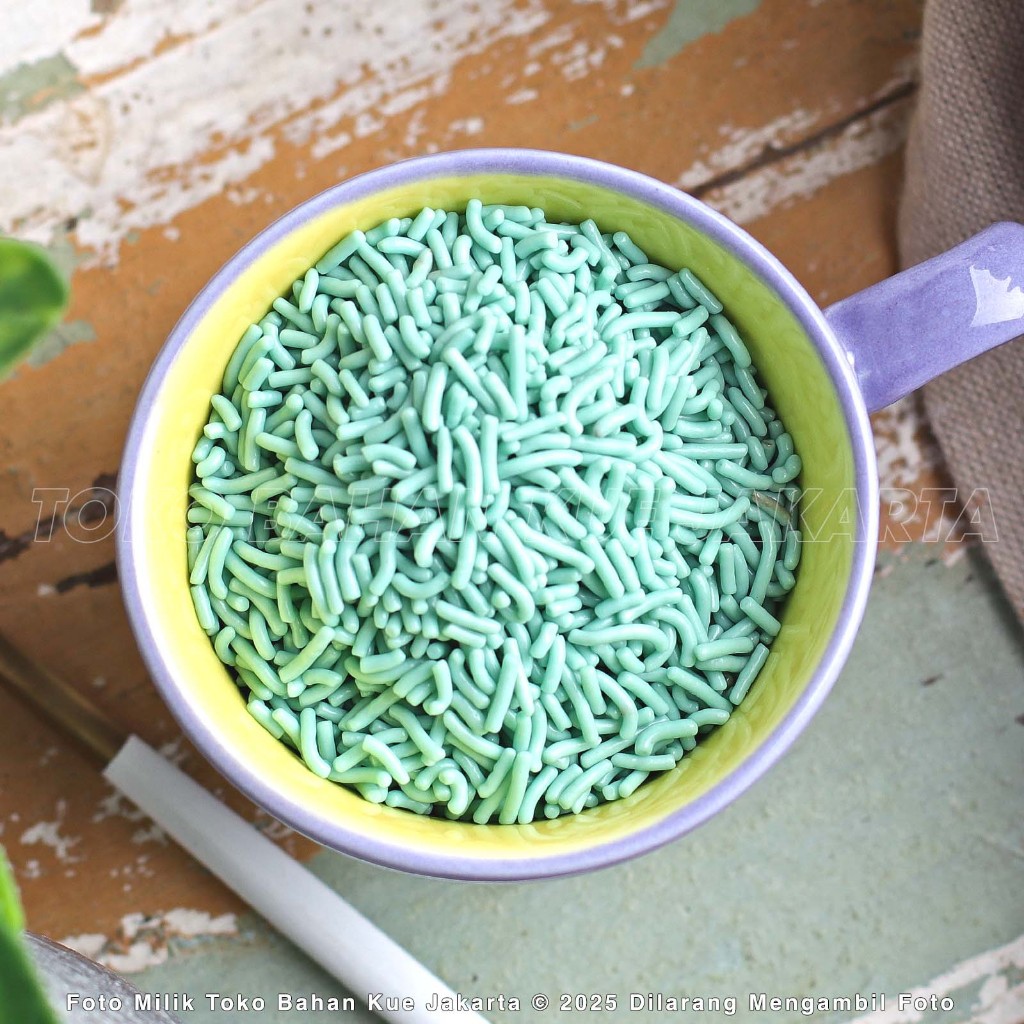 

Tulip Chocorice MINT BLUE 500gr Mesis Cokelat Meises Blue Mint Enak Meses Premium Warna Biru Tosca