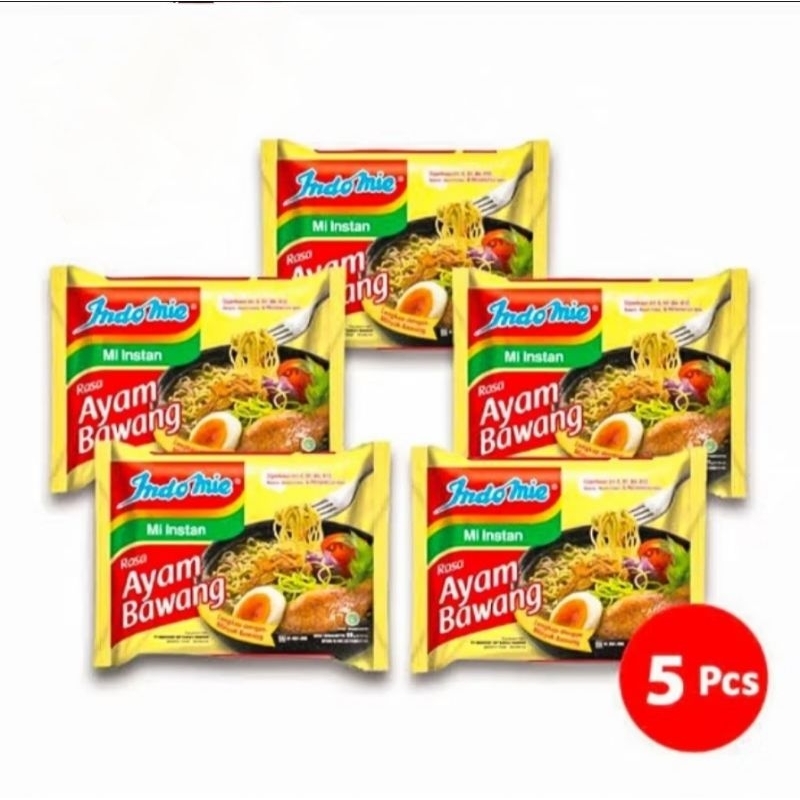 

Ready Indomie Rasa Ayam Bawang 5pcs
