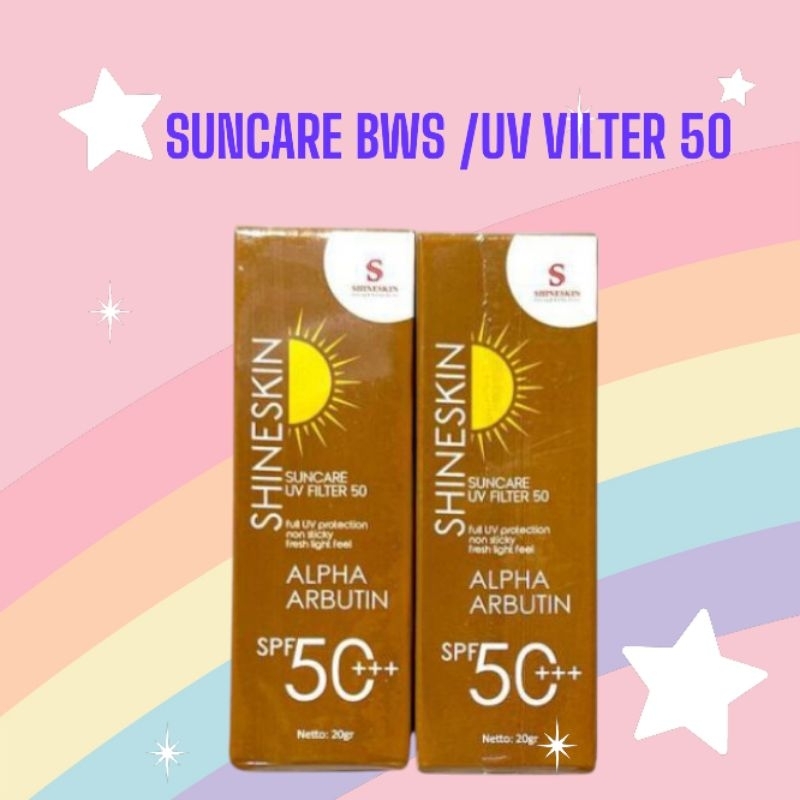 BWS WHITENING UV FILTER SPF 50 SHINESKIN WDS | KRIM PAGI /DAY CREAM