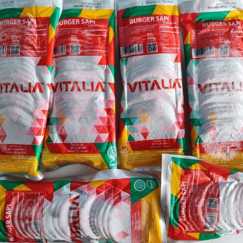 

Vitalia Burger Sapi 280g Isi 20 Halal