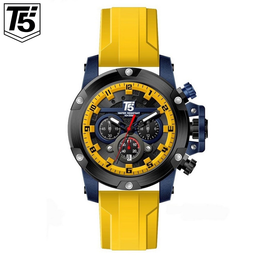 Jam Tangan Pria T5 H3913 / 3913 Analog Krono Aktif Fashion Parlente Water Resist