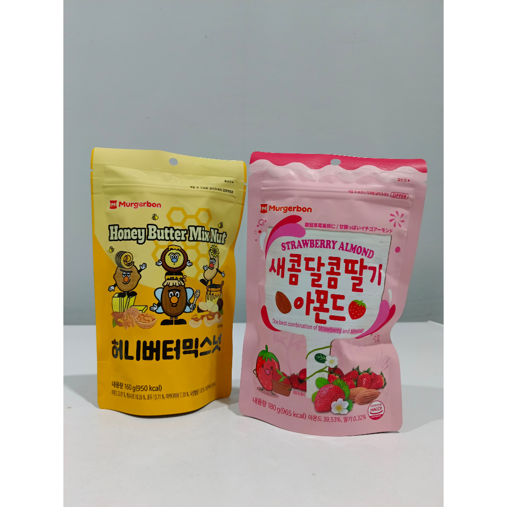 

Murgerbon Kacang Almond Rasa Butter & Strawberry