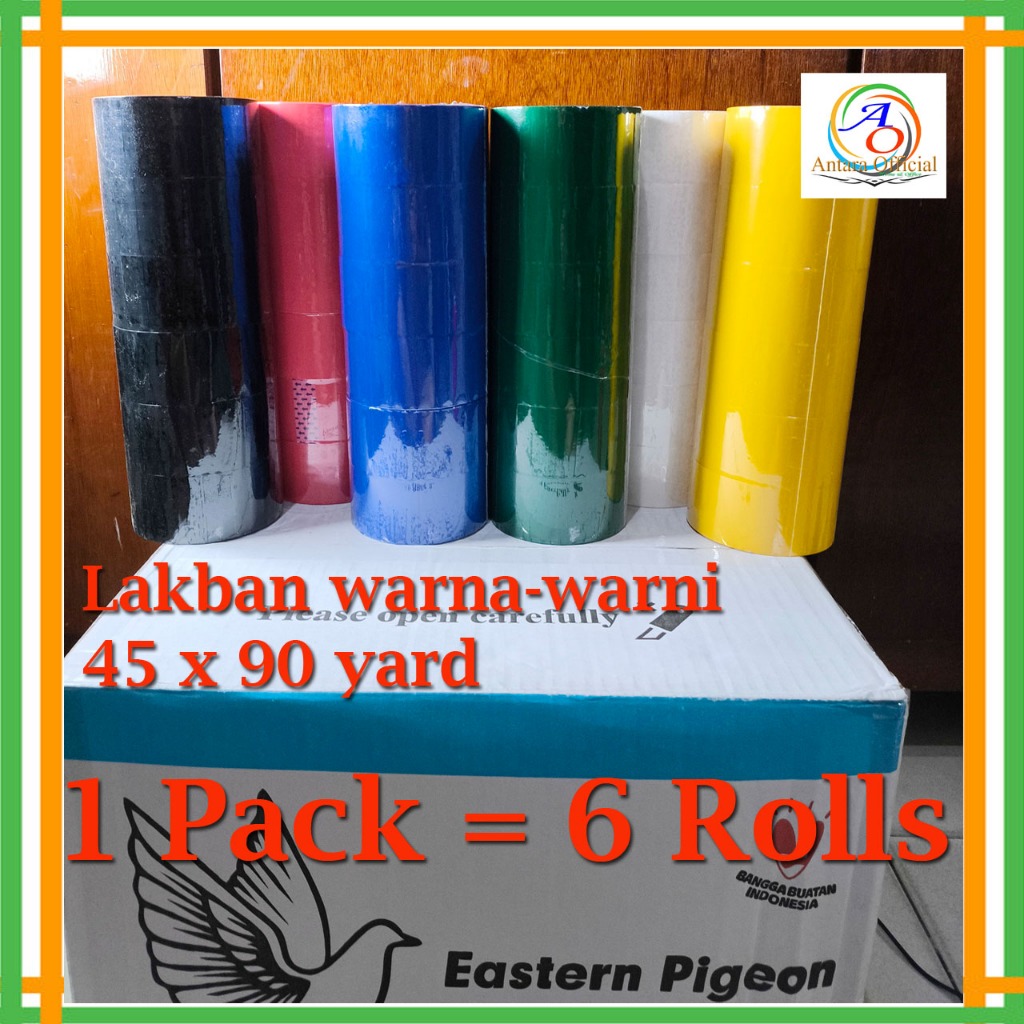 

Lakban Warna Warni 1 pack isi 6 Roll 45mmx90yard 2 Inchi