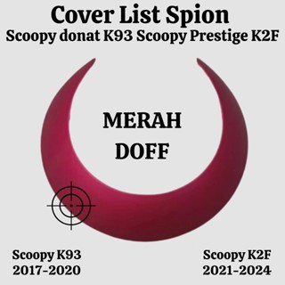 Cover lis spion cover spion Scoopy esp new k2f k93 original MERAH DOFF
