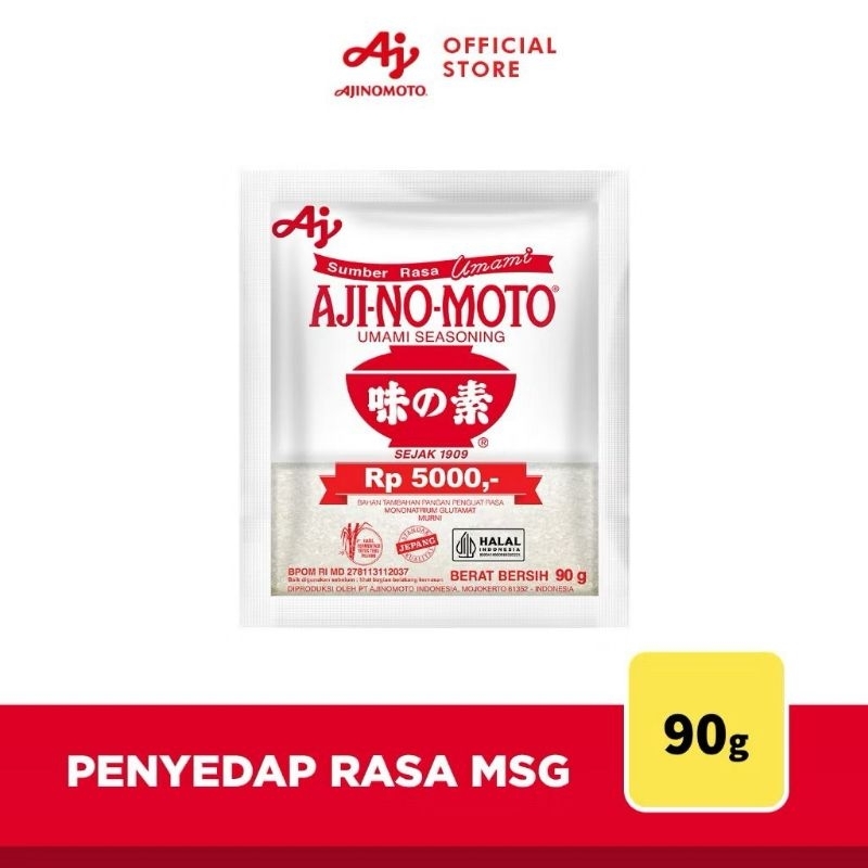 

Ajinomoto Penyedap Rasa 90g – Bumbu Umami Halal & Praktis