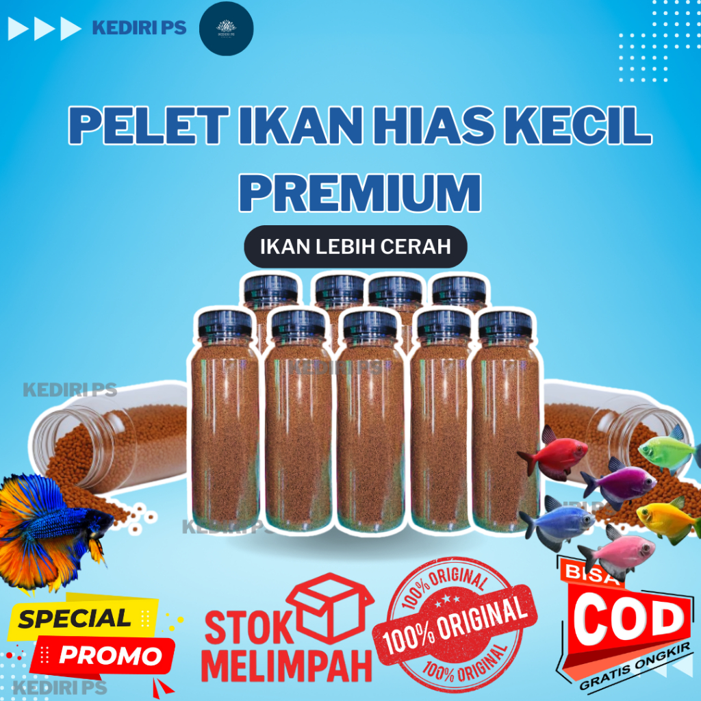 PELET PAKAN IKAN HIAS KECIL | PAKAN IKAN CUPANG | PAKAN IKAN TETRA | PAKAN IKAN MOLLY DAN IKAN KECIL