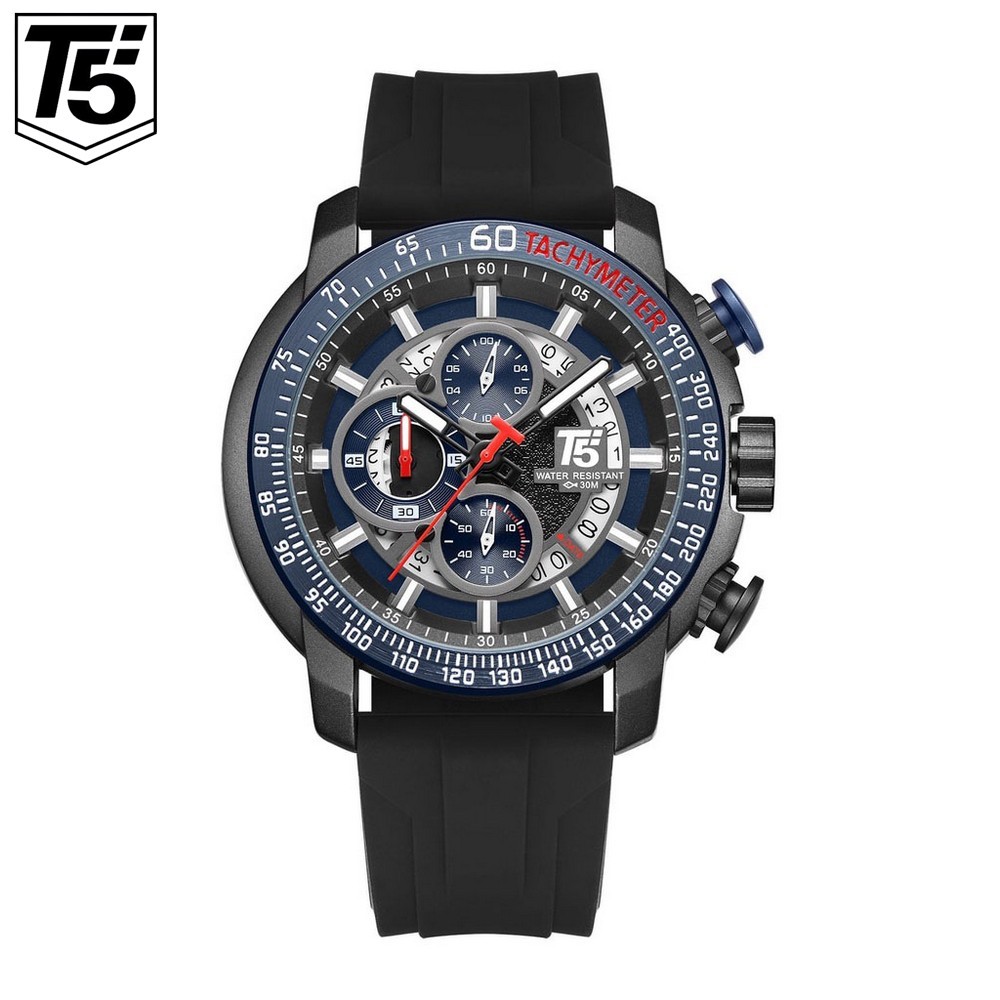 Jam Tangan Pria T5 H3921 / 3921 Analog Krono Aktif Original Water Resist