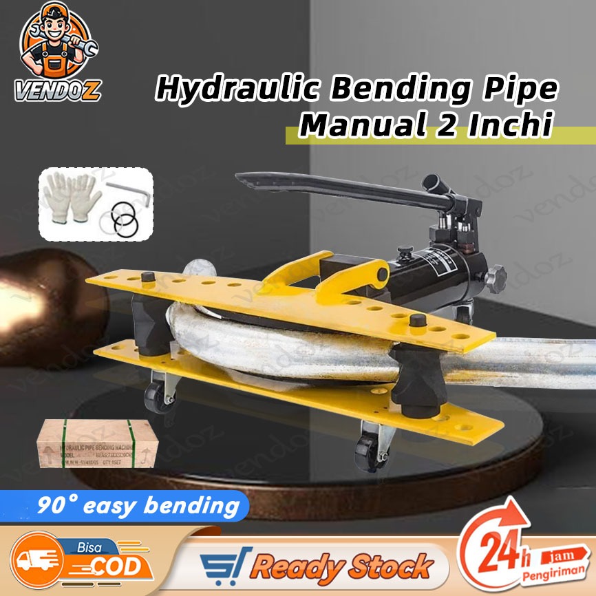 Alat Bending Pipa Hollow Manual 2" Besi/Galvanis/Stainless/Aluminum Hidrolik Pipe Bending Tool Alat 