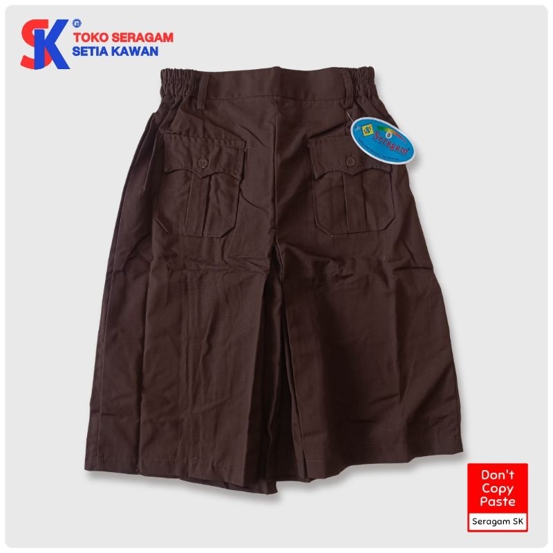 Rok Kulot Pendek Pramuka SD SMP / Seragam bawahan Pramuka kulot pendek SD SMP / Rok Pramuka kulot pe