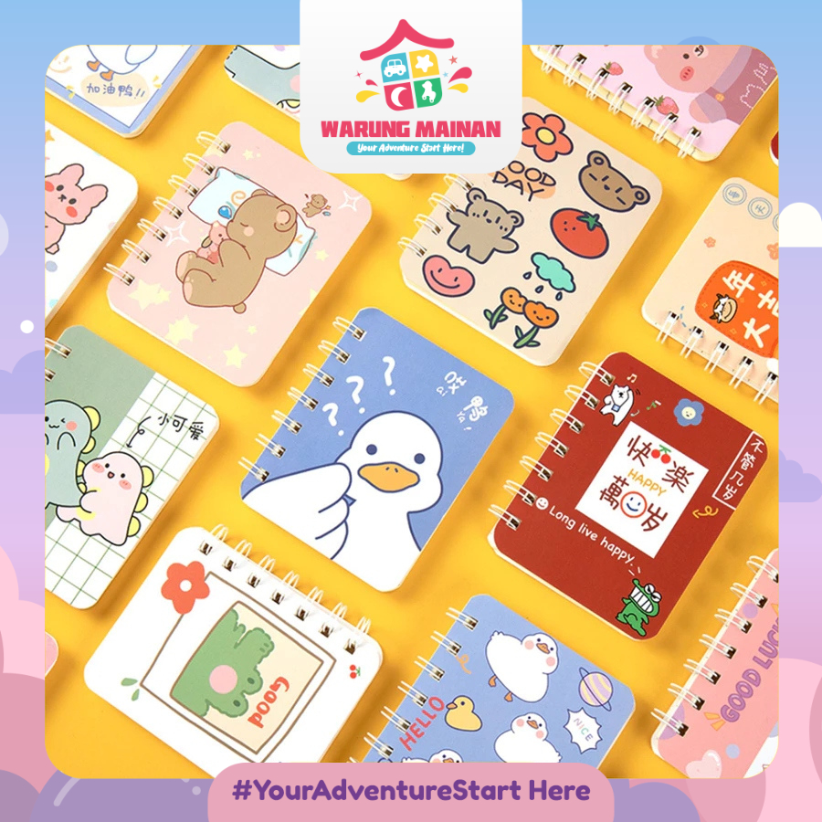 

[WARUNGMAINAN] [BK141] Buku tulis A7 10 x 8 80 lembar 160 halaman cute model cantik