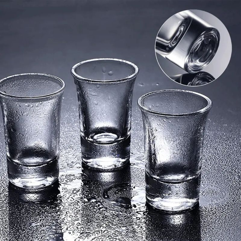 Gelas sloki 30 ml / gelas zamia / gelas mini / gelas minum / gelas sloki mini lengkung / gelas 30 ml