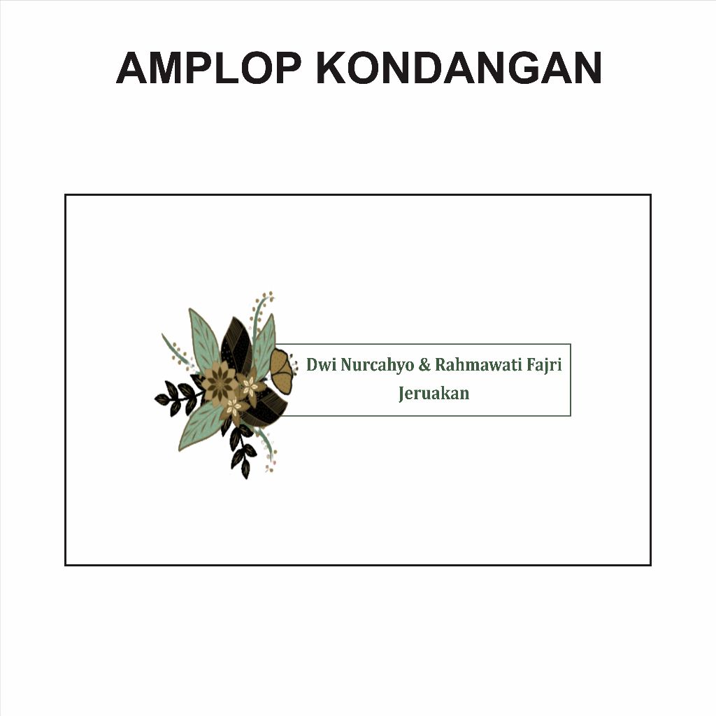 

Amplop kondangan free request nama dan alamat sudah ada lemnya tinggal tempel
