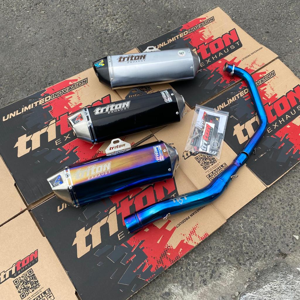 Knalpot R15, Cbr150r, NINJA RR MONO, GSX ,CB150 Original Triton Exhaust Bergaransi