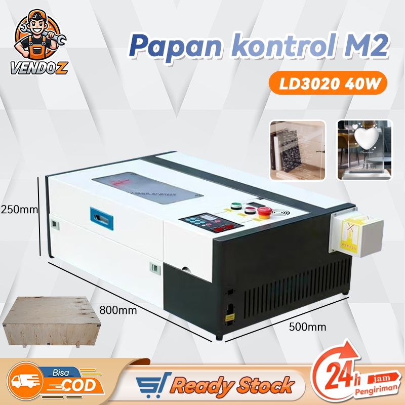 Mesin laser 3020 40W controller  M2 mesin laser with Laser untuk Cutting Dapat memotong bahan non-lo