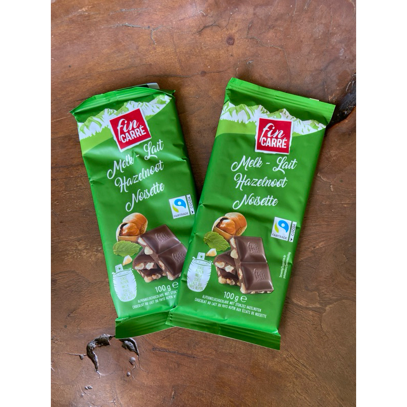 

Hazelnut Chocolate FinCarre Melk-Lait Hazelnoot Noisette - Coklat Hazelnut Belanda 100gr